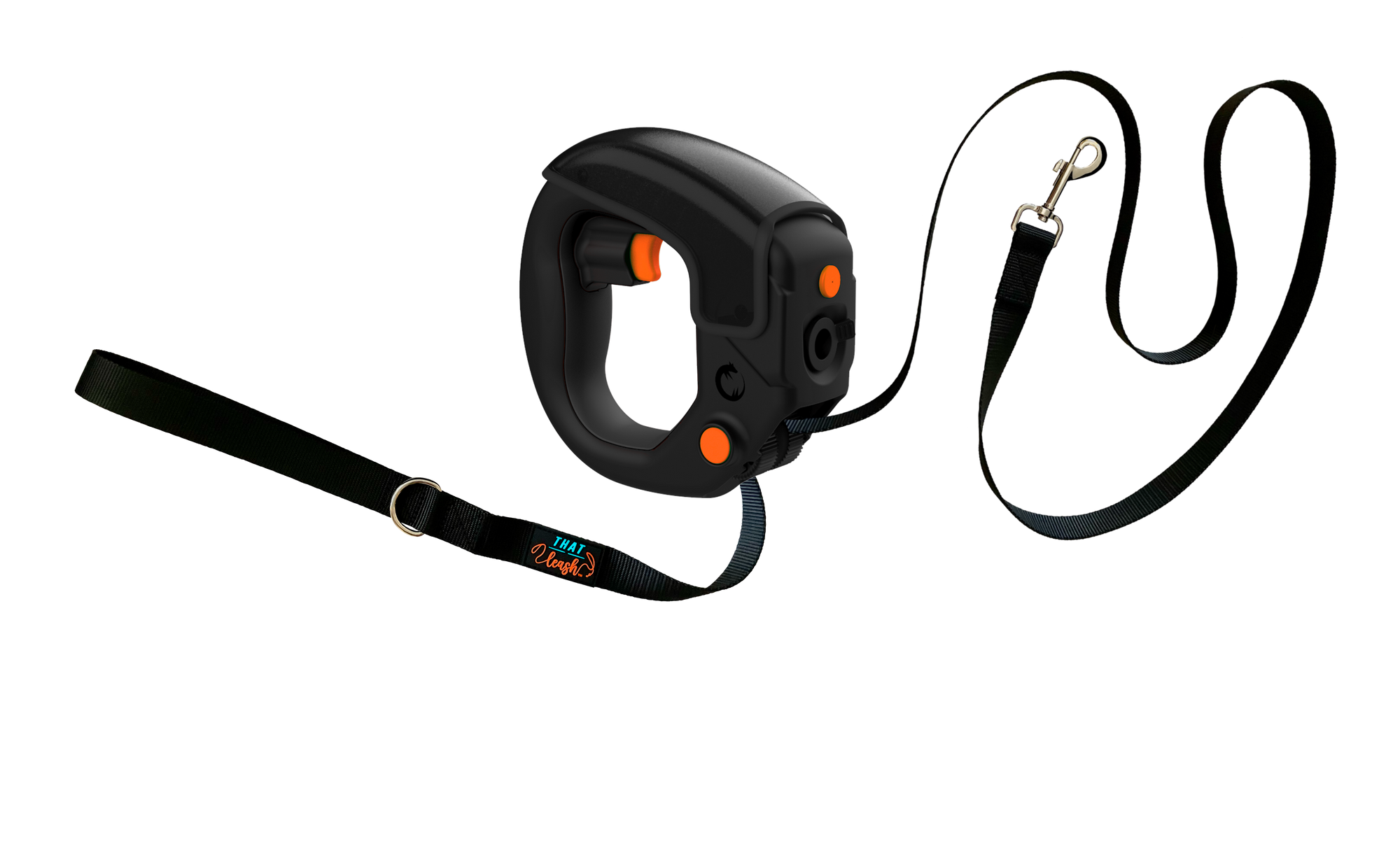 Spleash the Ultimate Dog Walking Companion now comes with That Leash, a 6 foot nylon black leash.